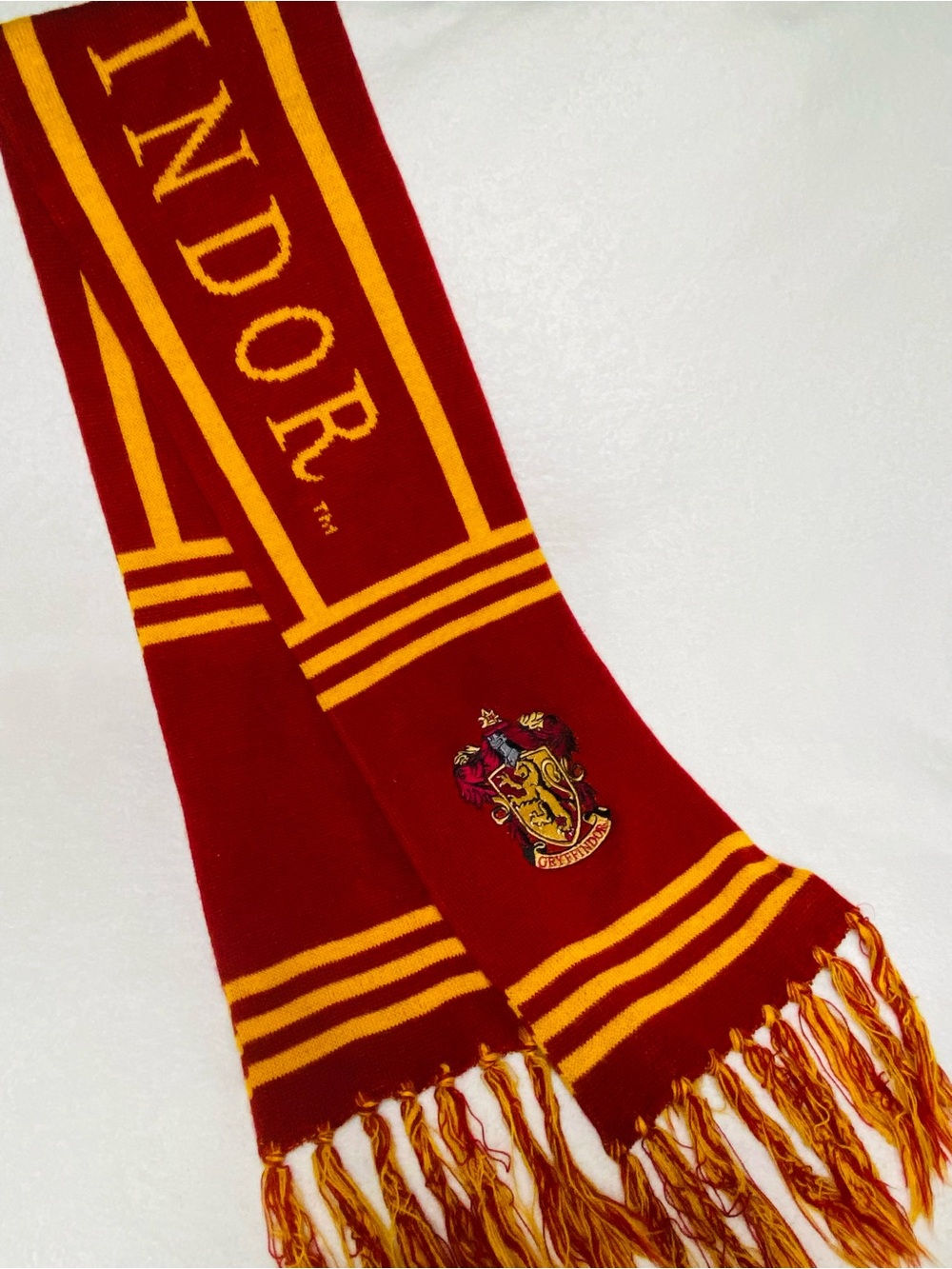 Universal Wizarding World Of Harry Potter Scarf One Size Red Gryffindor Striped